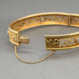 Estate 14K Y Gold 0.83ctw J-K/SI1-2 Diamond Bangle Bracelet
