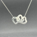 Estate Tiffany & Co. SS Triple Interlocking Hearts Necklace