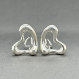 Estate Tiffany & Co. SS Vintage Peretti Open Heart Earrings