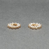 Estate 14K Y Gold 0.42ctw Diamond Earring Jackets