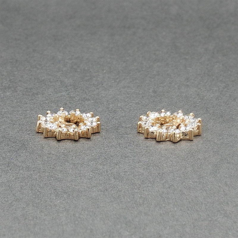 Estate 14K Y Gold 0.42ctw Diamond Earring Jackets