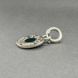 Estate Tiffany & Co. SS 1837 Enamel Pendant