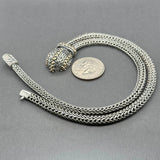 Estate John Hardy SS 18 Snake Drop Necklace