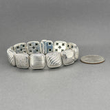 Estate David Yurman SS 1.51ctw Diamond Chiclet Bracelet