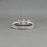 Estate 14K W Gold 1.47ctw H-J/I1-2 Diamond Eng. Ring