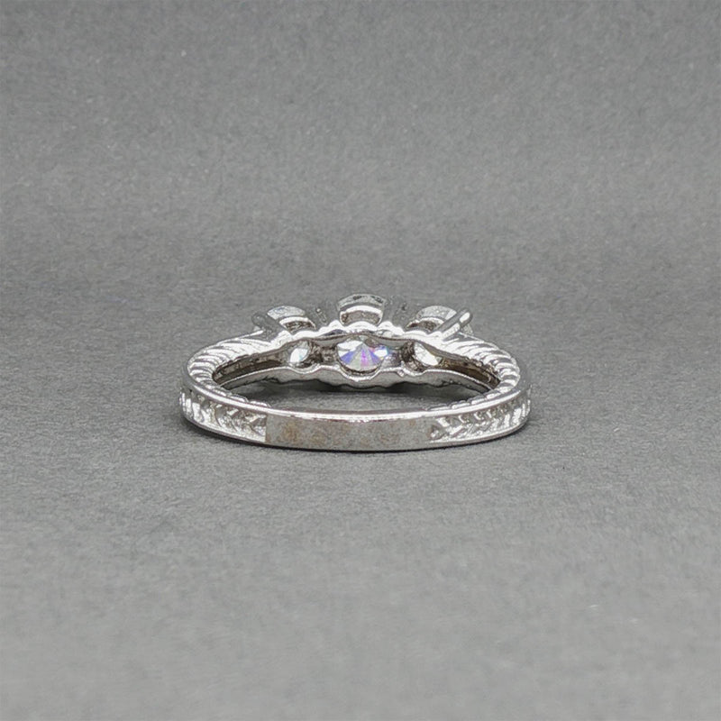 Estate 14K W Gold 1.47ctw H-J/I1-2 Diamond Eng. Ring