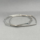 Estate Tiffany & Co. Frank Gehry 18K W Gold 0.08ctw Diamond Bangle Set of 2