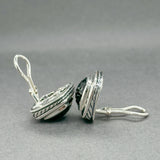 Estate David Yurman SS 6.32ctw Onyx Albion Earrings