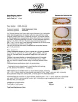 Estate 14K Y Gold 13.26ctw Citrine & Peridot Line Bracelet