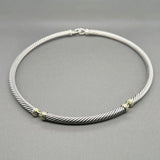 Estate David Yurman SS 14 Metro Cable Collar Necklace