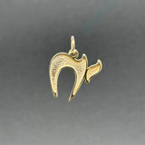Estate 14K Y Gold Chai Pendant