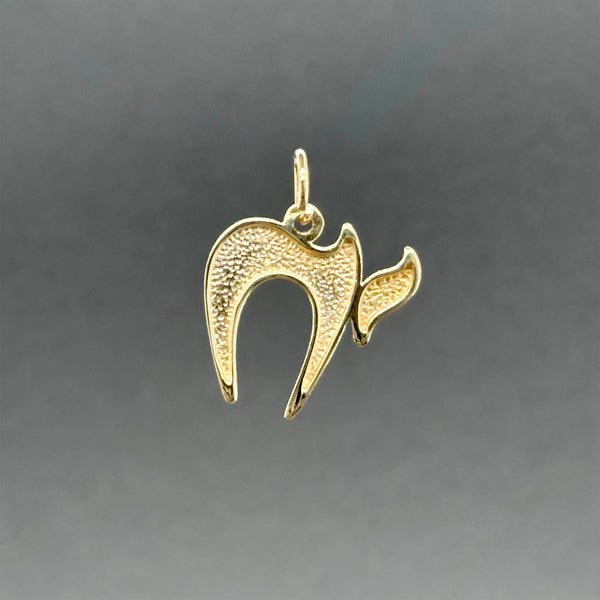 Estate 14K Y Gold Chai Pendant