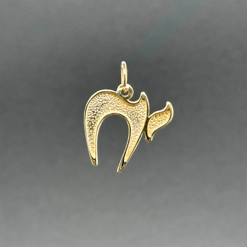 Estate 14K Y Gold Chai Pendant