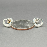 Estate Tiffany & Co. SS Peretti Open Heart Stud Earrings