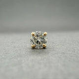 Estate 14K Y Gold 0.14ct H/I1 Diamond Single Stud Earring