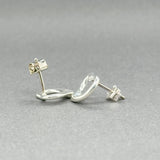 Estate Tiffany & Co. SS Peretti Open Heart Stud Earrings