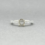 Estate 14K W Gold 0.32ctw G-H/SI2 Diamond Mounting