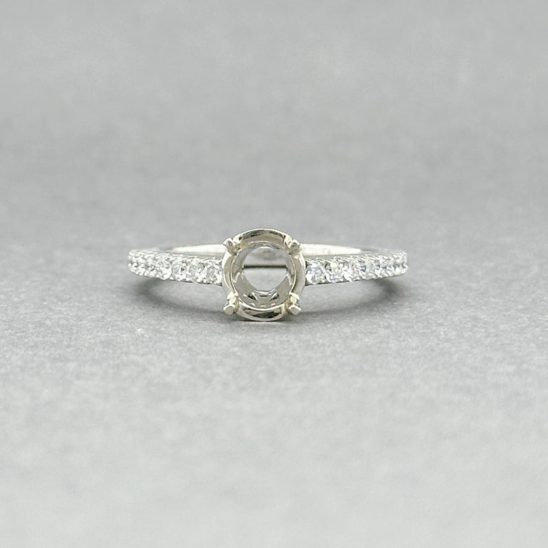 Estate 14K W Gold 0.32ctw G-H/SI2 Diamond Mounting