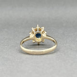 Estate 14K Y Gold 0.74ctw Sapphire & Diamond Ring