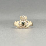 Estate 9K Y Gold Claddagh Ring
