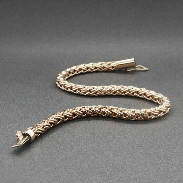 Estate 14K Y Gold 4.30mm Wheat Bracelet