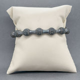 Estate William Henry SS Lava Stone Bead Bracelet
