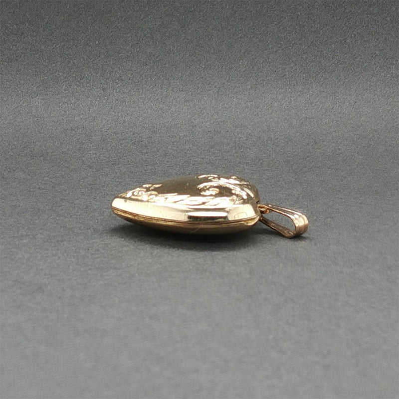 Estate 14K Y Gold Heart Locket Pendant
