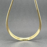 Estate 14K Y Gold 6.3mm 16” Brushed Omega Chain