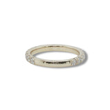 14K Y Gold 1.00ctw G/SI1 French Pave 3/4 Around Diamond Band