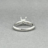 Estate 14K W Gold 0.27ctw H/SI1 Diamond Eng. Ring Mounting