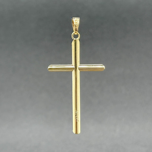 Estate 14K Y Gold 34.60mm Cross Pendant