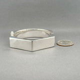 Estate SS Hexagon Bangle Bracelet