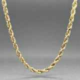 Estate 14K Y Gold 3.63mm 16” Rope Chain