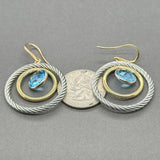 Estate David Yurman SS 18 Topaz Mobile Drop Earrings