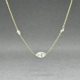 Estate 14K Y Gold 0.51ctw Diamond By The Yard Necklace