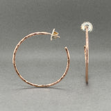 Estate Ippolita RGP SS Rose Squiggle Hoop Earrings