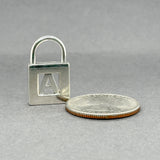 Estate Tiffany & Co. SS Initial A Lock Pendant