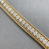 Estate 14-18K Y Gold 3.56ctw Diamond Tennis Bracelet