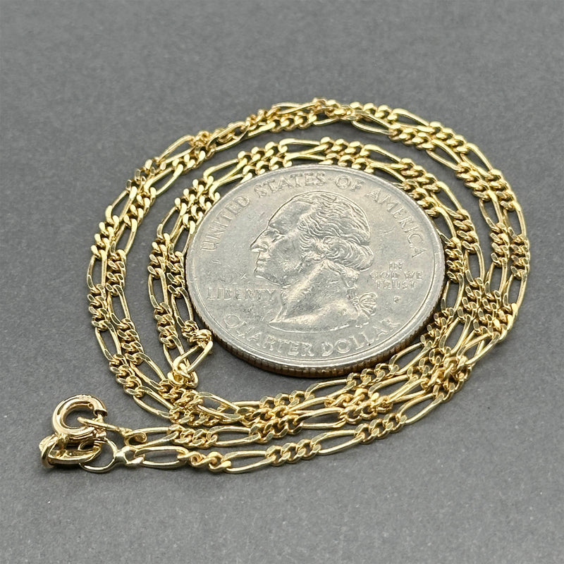Estate 18K Y Gold 1.84mm 18” Figaro Chain