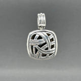 Estate David Yurman SS Onyx & Diamond Albion Enhancer Pendant