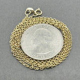Estate 14K Y Gold 1.48mm 18” Cable Chain