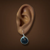 Estate Ippolita SS 19.60ctw Onyx Rock Candy Drop Earrings