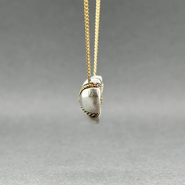 Estate Tiffany & Co. SS 18 Cross My Heart Necklace