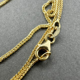 Estate 14K Y Gold 1mm 18” Wheat Chain