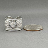Estate Carera Carera 18K W Gold 0.17ctw G-H/VS2-SI1 Diamond Cupid Ring
