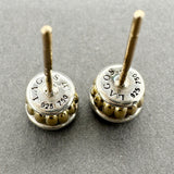 Estate Lagos SS 18 0.38ctw Diamond Stud Earrings
