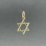 Estate 14K Y Gold 22.2mm Star Of David Pendnat