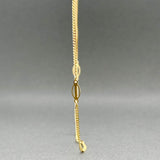 Estate 18K Y Gold 23.25” Station Necklace