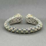 Estate John Hardy SS 18 Dot Kickstand Cuff Bracelet