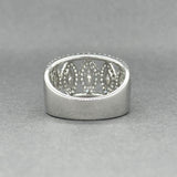 Estate 18K W Gold 0.94ctw H-I/SI1-2 Diamond Wide Ring